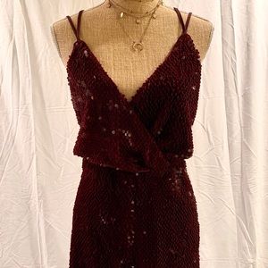 PLUS SIZE Sequined Romper